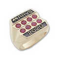 Maxim Series Men's Jumbo Signet Ring (Up to 20 Point Stone)